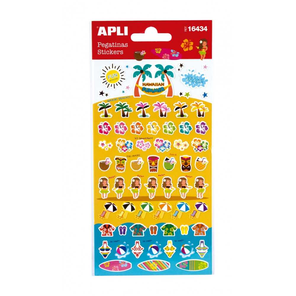 Apli 16434 Bolsa Pegatinas Temática Hawai 1H