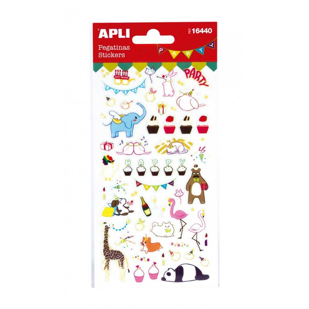 Apli 16440 Bolsa Pegatinas Temática Fiesta 1H