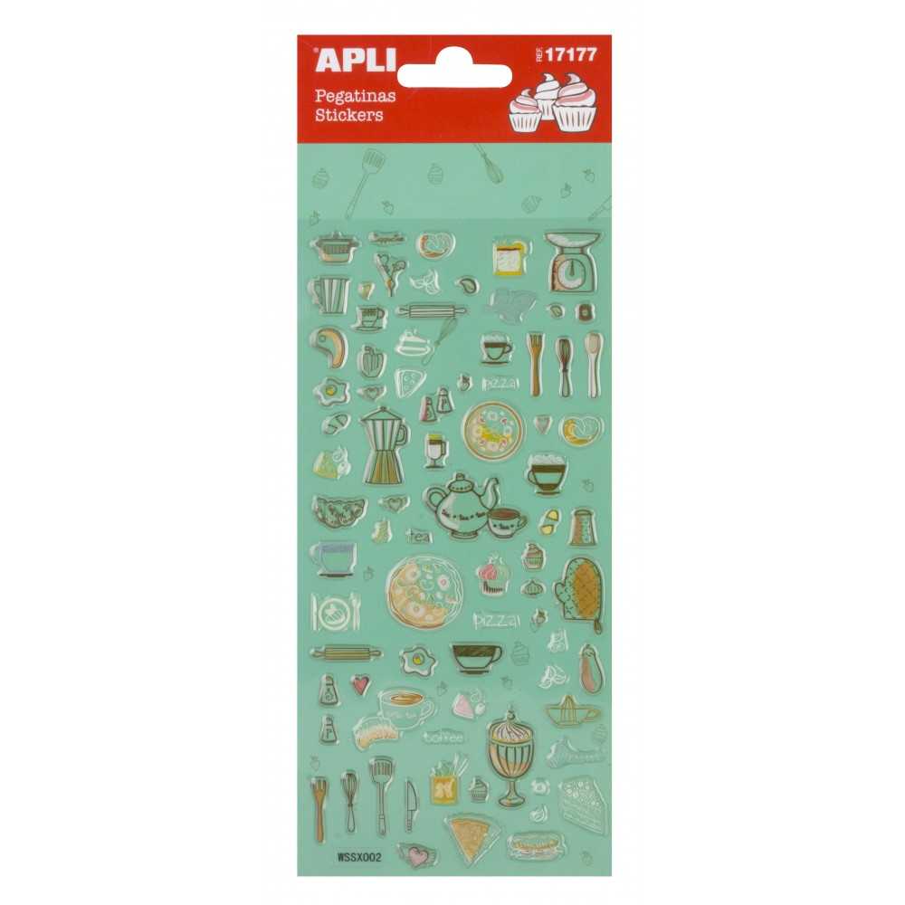 Apli 17177 Bolsa Pegatinas Cocina Vintage 1H