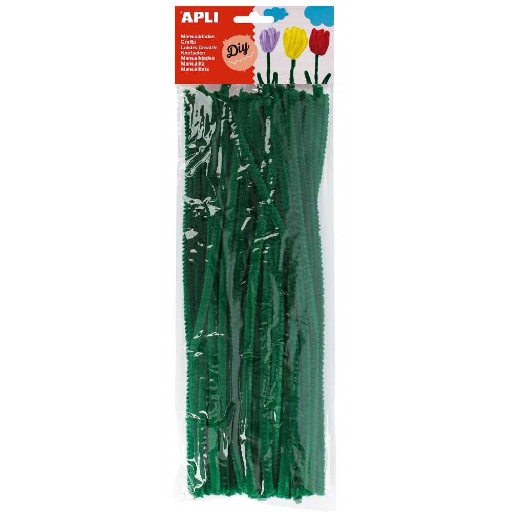 Limpiapipas Verdes Bolsa de 50 Unidades Apli 13275