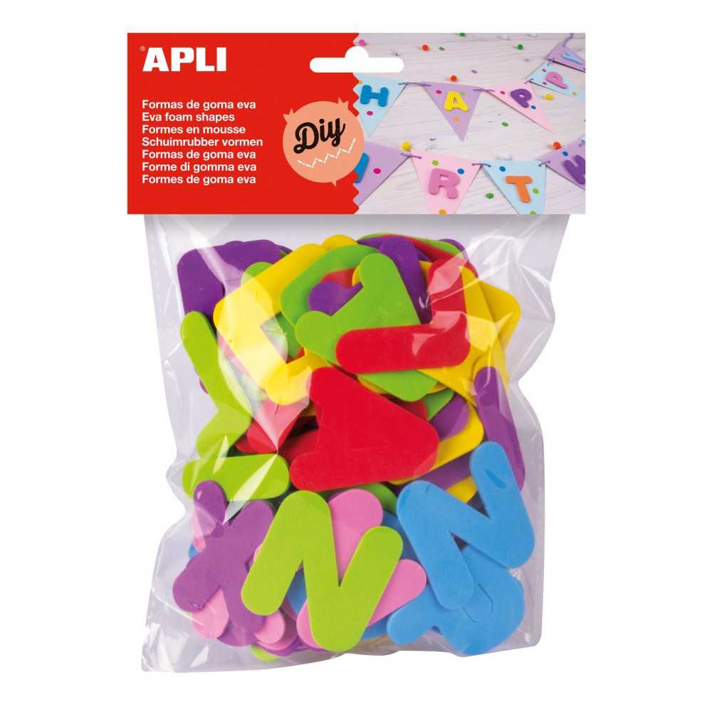 Goma Eva Formas Letras Colores Surtidos Apli 13074 Compraetiquetas