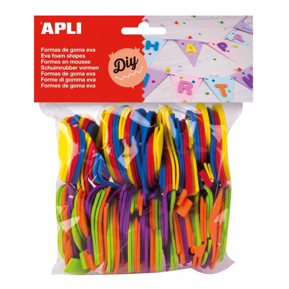 Números de Goma Eva de Colores Surtidos Apli 13075 Compraetiquetas