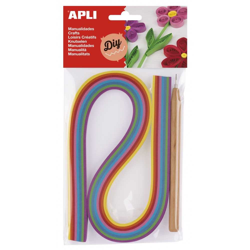 Tiras de Papel Quilling Surtido + Herramienta Apli 14792 Compraetiquetas