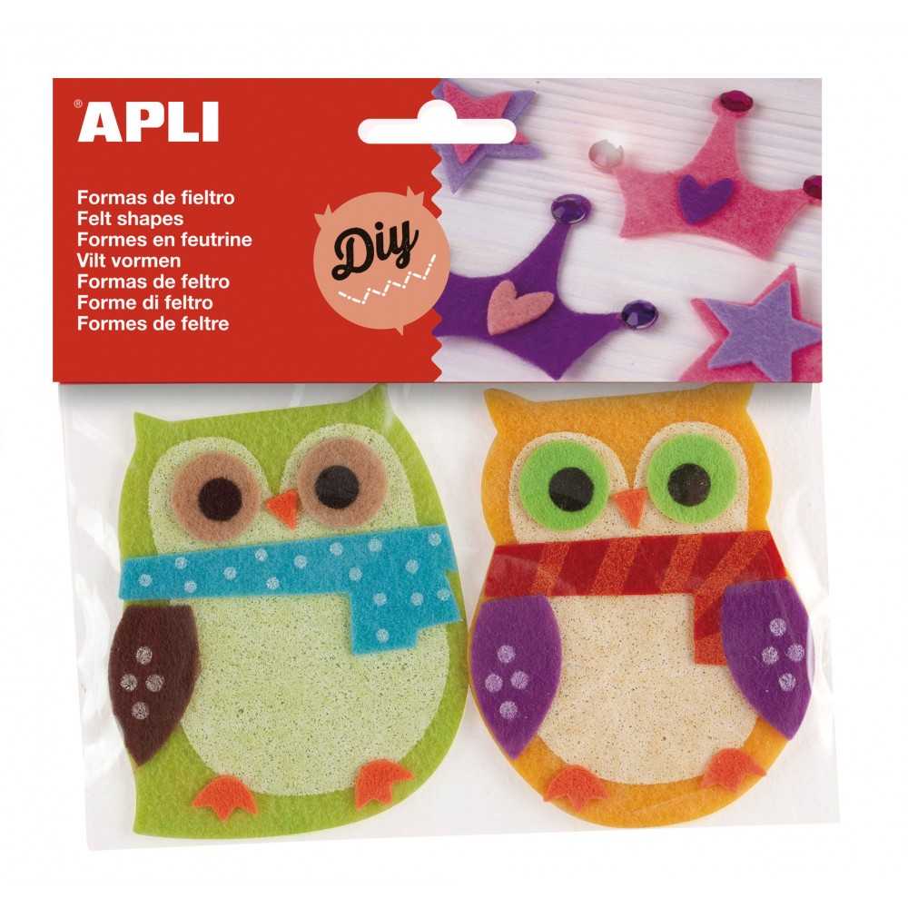 Bolsa Formas De Fieltro " Buhos " Apli 13787