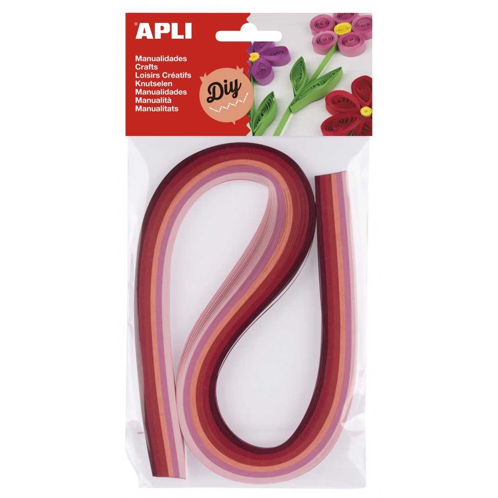 Papel Para Quilling En Tiras - Tonos Rosados |Apli 14789