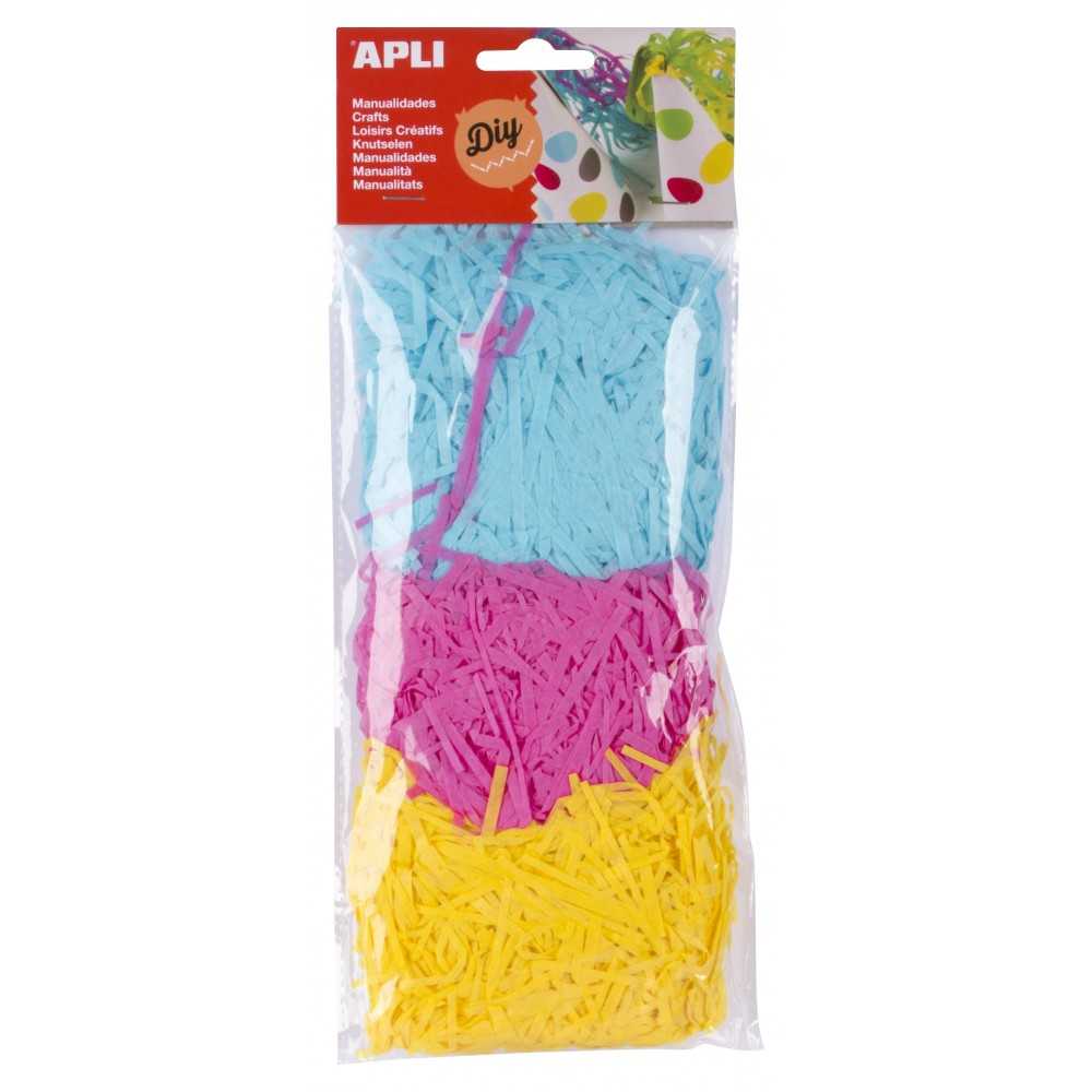 Blister Con Tiras de Papel de Seda 3 Colores Apli 16834 COMPRAETIQUETAS