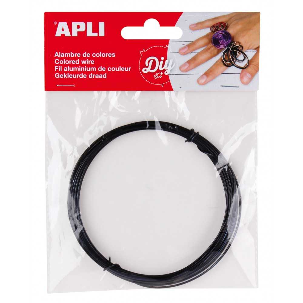 Alambre de Color Negro 1.5mmx5m Apli 14094 Compraetiquetas