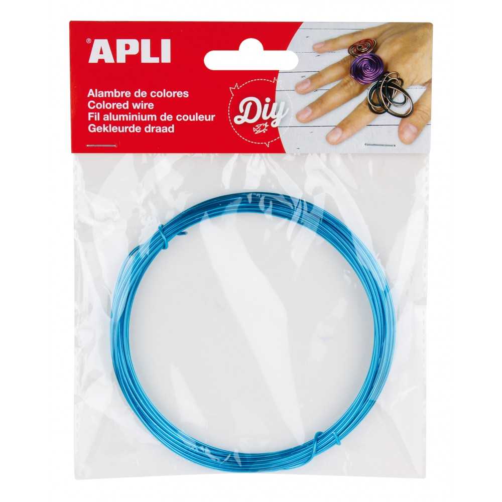 Alambre de Color Azul 1.5mmx5m Apli 14098 Compraetiquetas