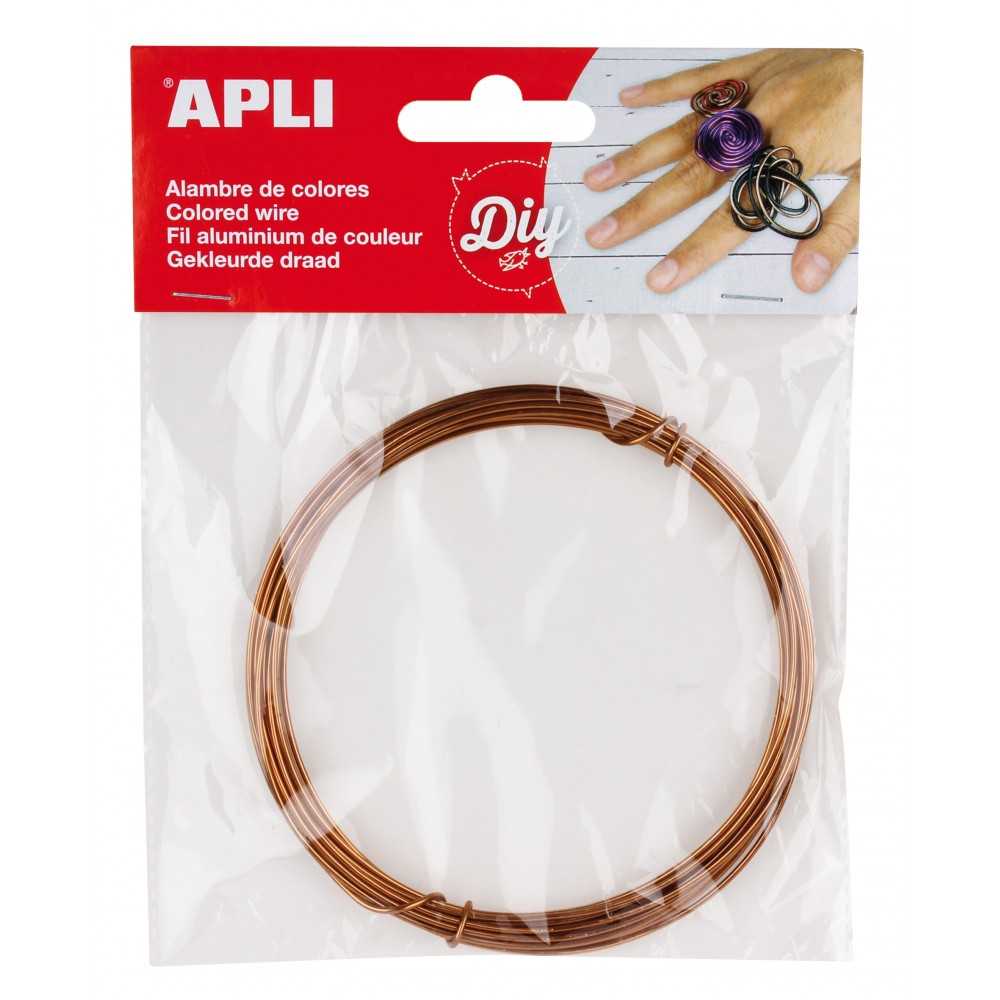 Alambre de Color Cobre 1.5mmx5m Apli 14100 Compraetiquetas
