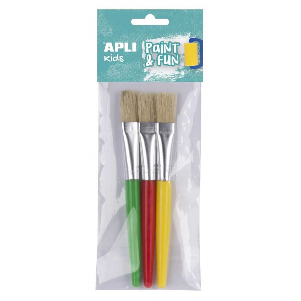 Pinceles Jumbo Punta Plana 16 x165 mm Apli 17461