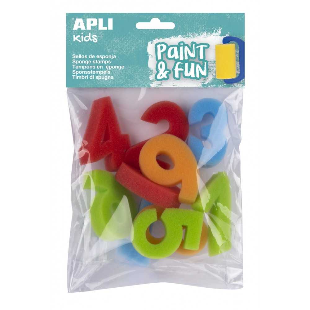 Sellos Esponja Modelo Números Apli 17466