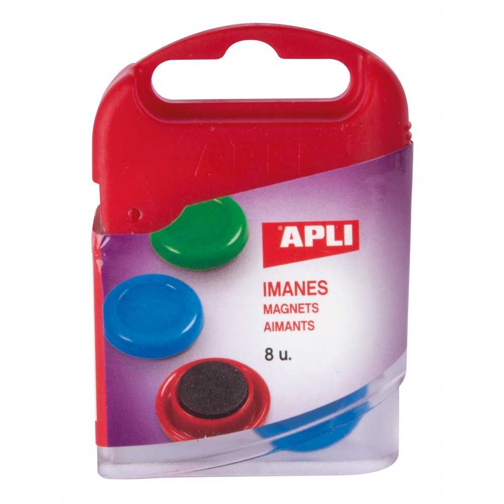 Imanes De Colores Ø 20mm Redondos  Apli 12673