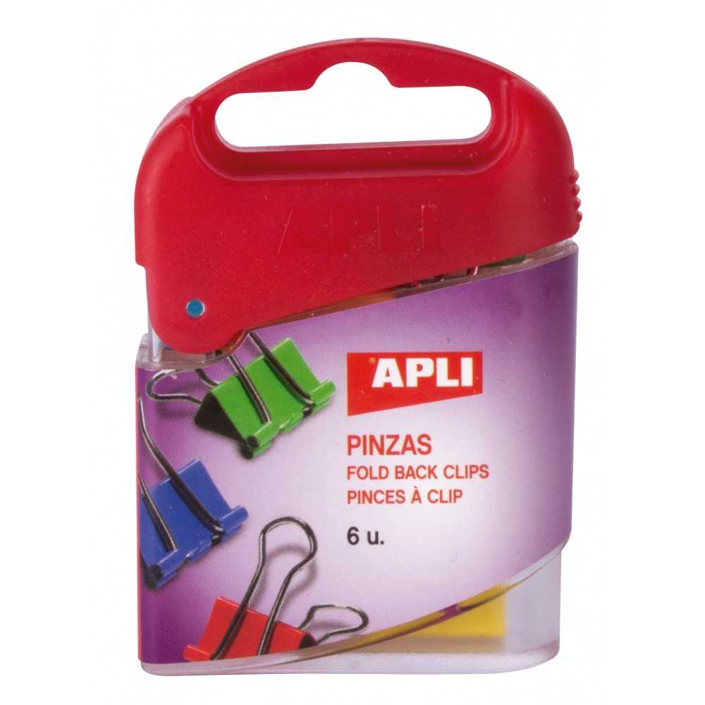 Pinzas de Pala Abatibles Colores Surtidos 19 mm Apli 12675