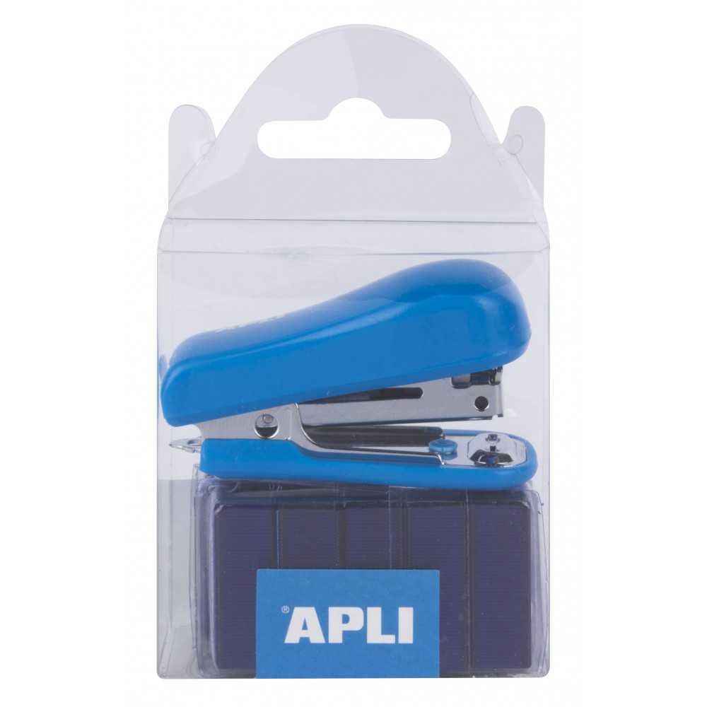 Mini Grapadora Pocket Azul Apli 14940