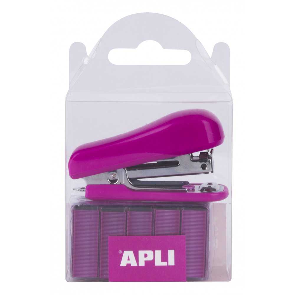 Mini Grapadora Pocket Rosa Apli 14941