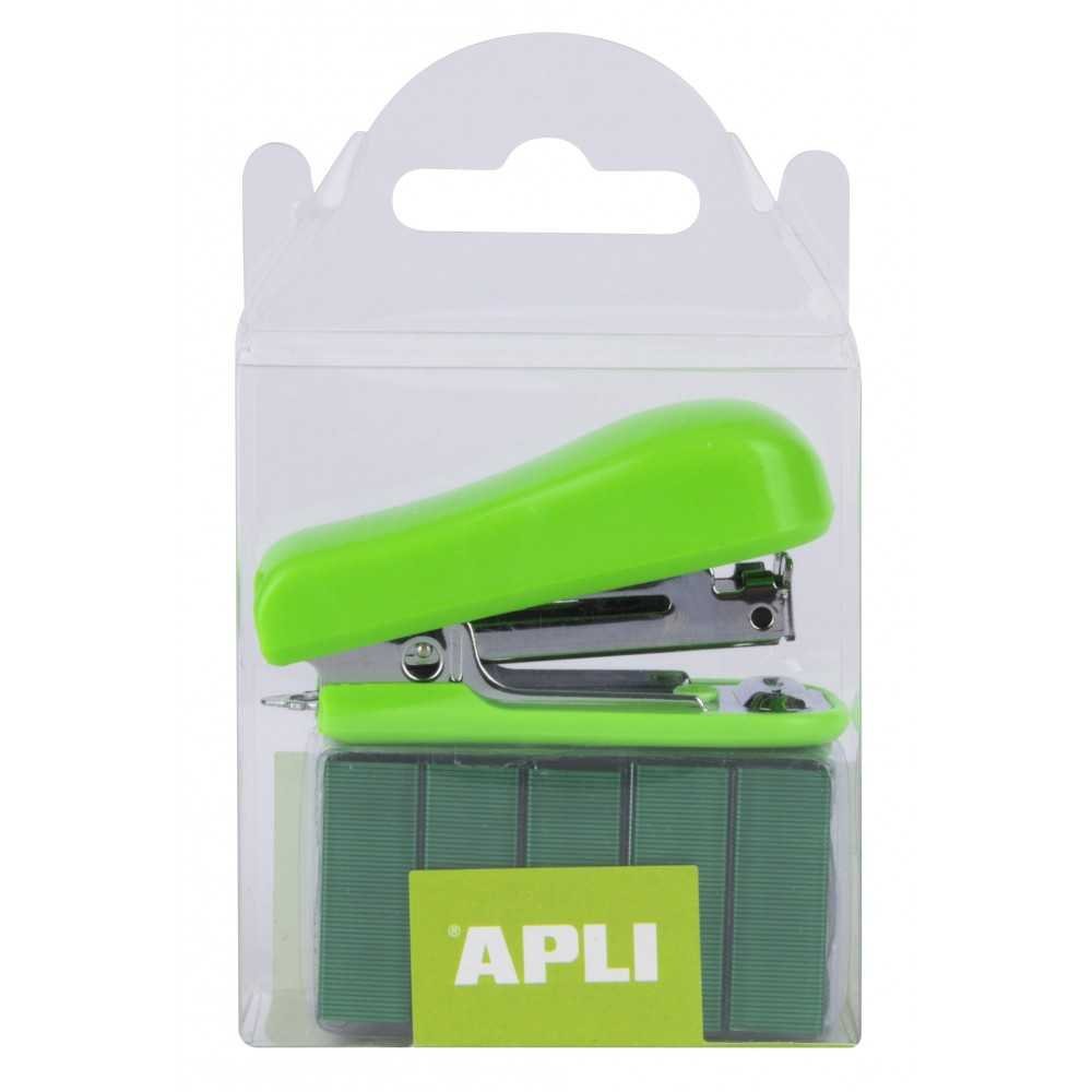 Mini Grapadora Pocket Verde Apli 14942