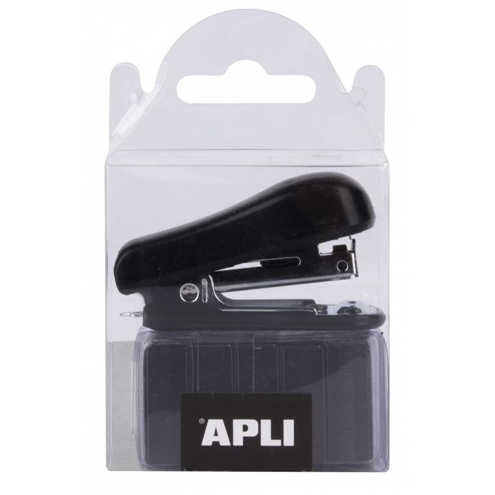 Mini Grapadora Pocket Negra Apli 14943