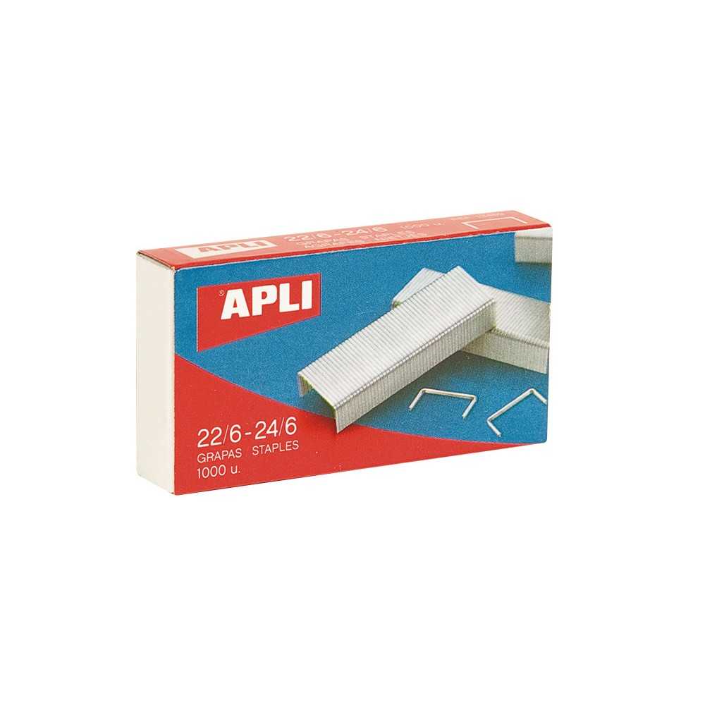 Caja de Grapas Galvanizadas 22-24/6 1000 Uds Apli 13469