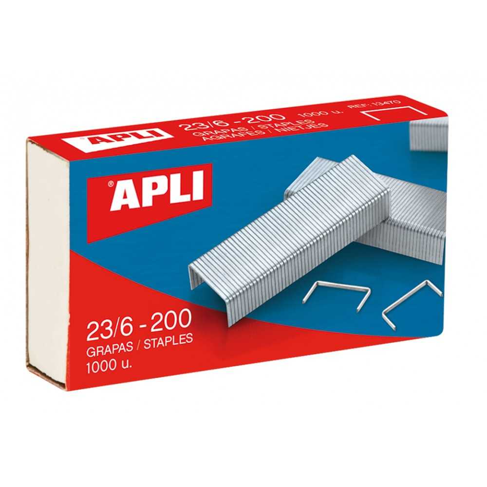 Caja de Grapas Galvanizadas 23/6 1000 Uds Apli 13470