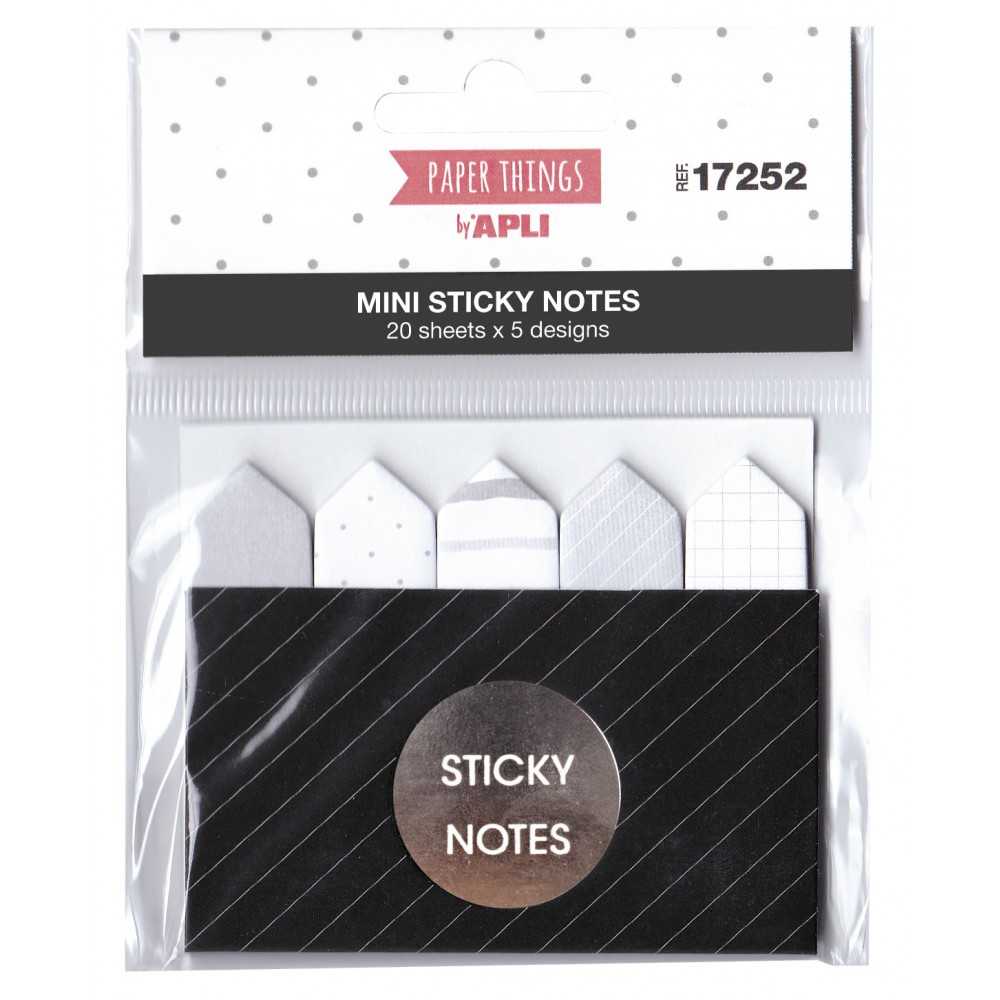 Pack Mini Notas Adhesivas Grises 15x60 mm Apli 17252
