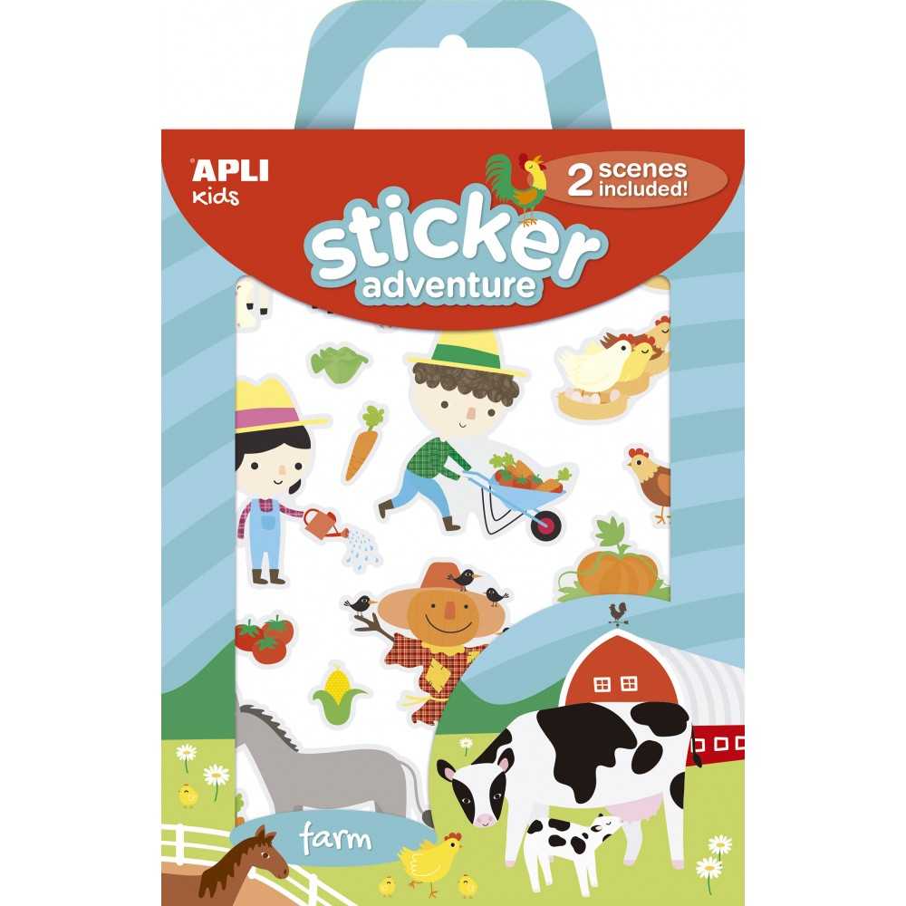 Apli 15165 Juego Pegatinas Temática Granja 2H