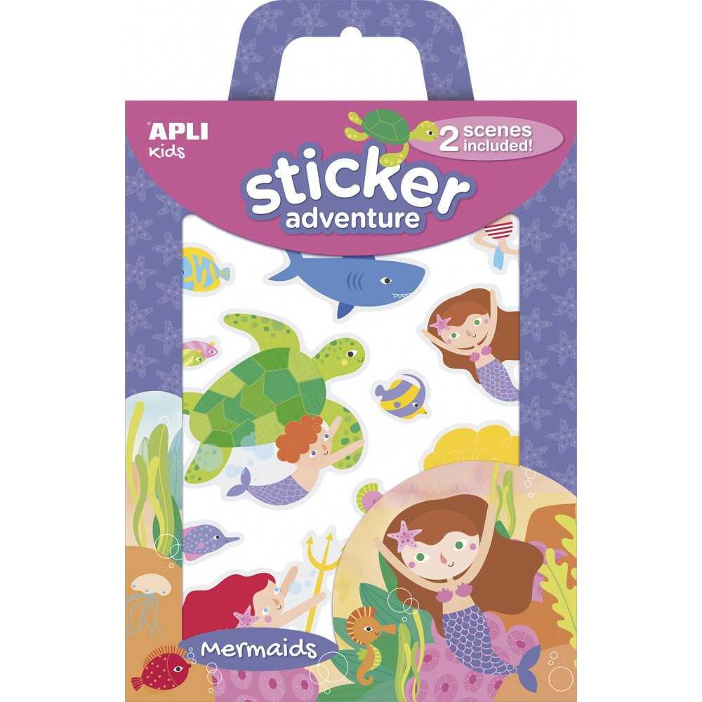 Apli 16764 Juego Pegatinas Temática Sirenas 2H