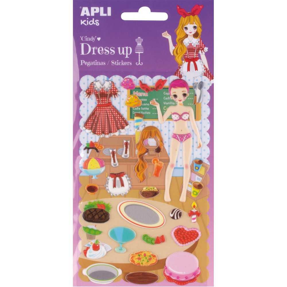 Pegatinas Modelo Cindy 3D Dress Up 1H Apli 14860