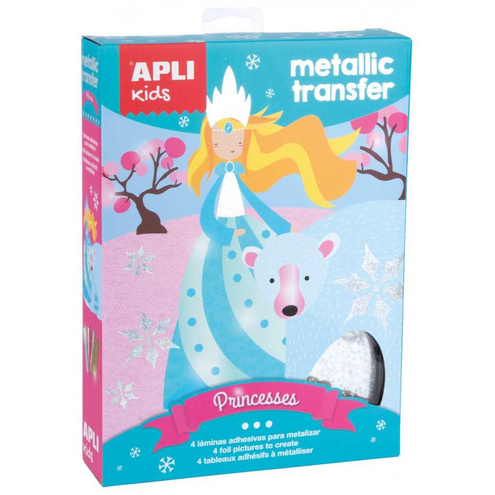 Juego Metallic Transfer Princesas  Apli 15267