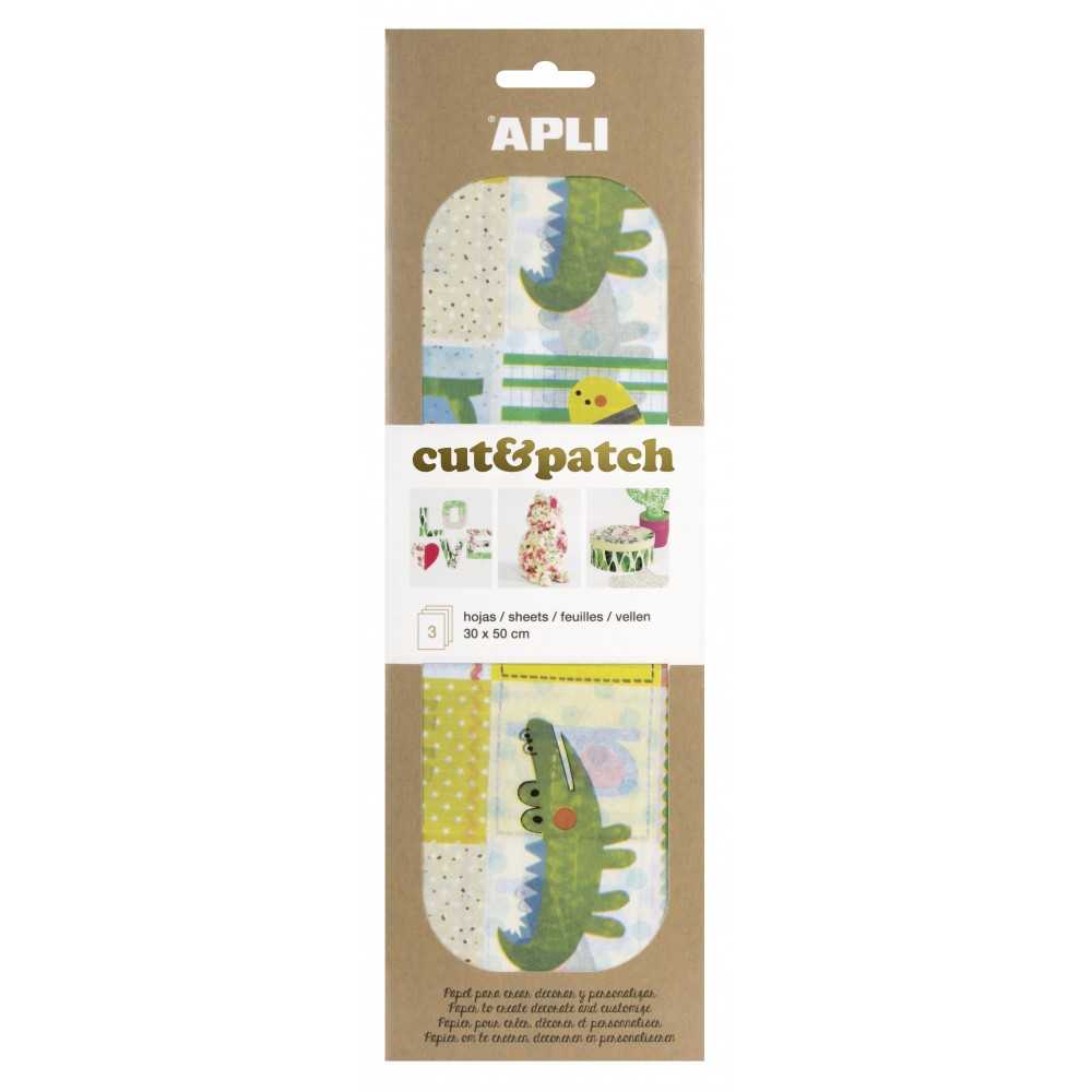 3 Hojas 30x50cm Papel Decopatch Modelo Baby Apli 17218 COMPRAETIQUETAS