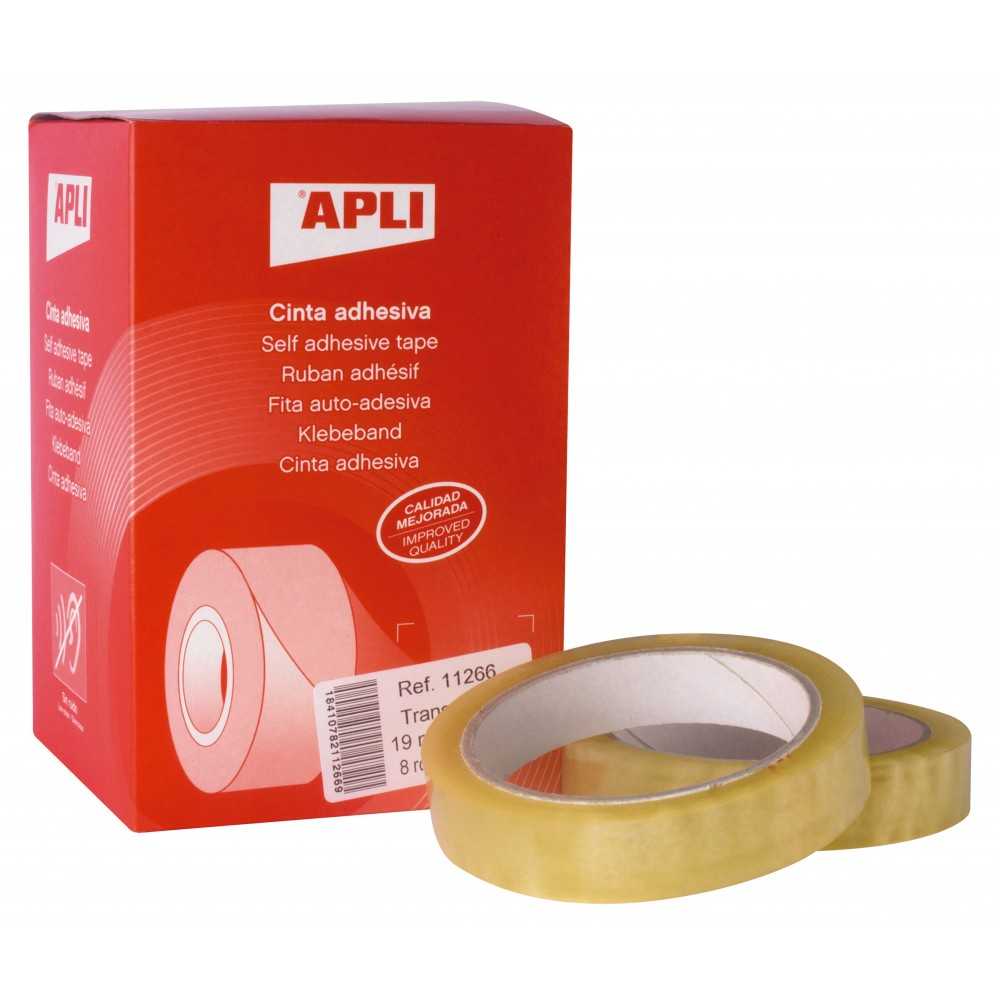 Cinta Adhesiva Color Transparente 1 Ud Apli 11266-1