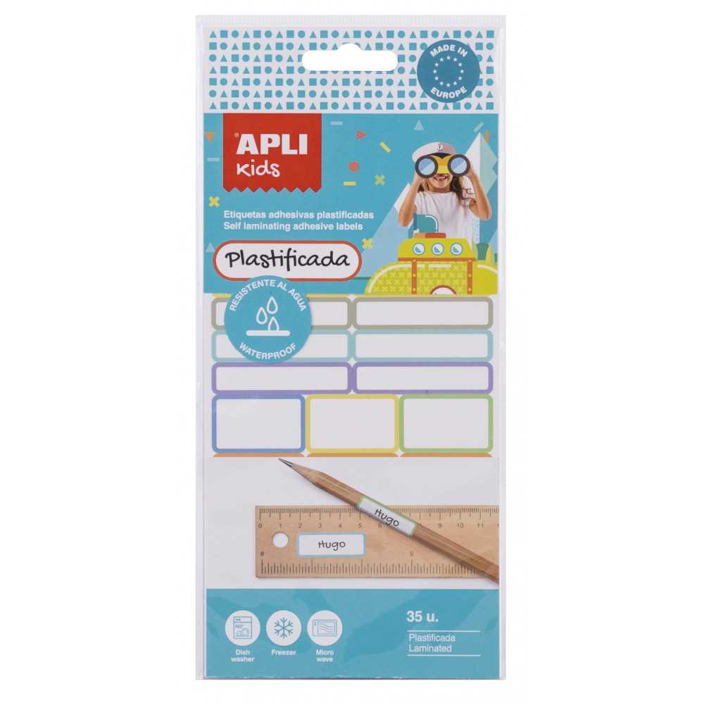 Apli 17794 Etiquetas Plastificadas Diseños Surtidos 35 Uds.