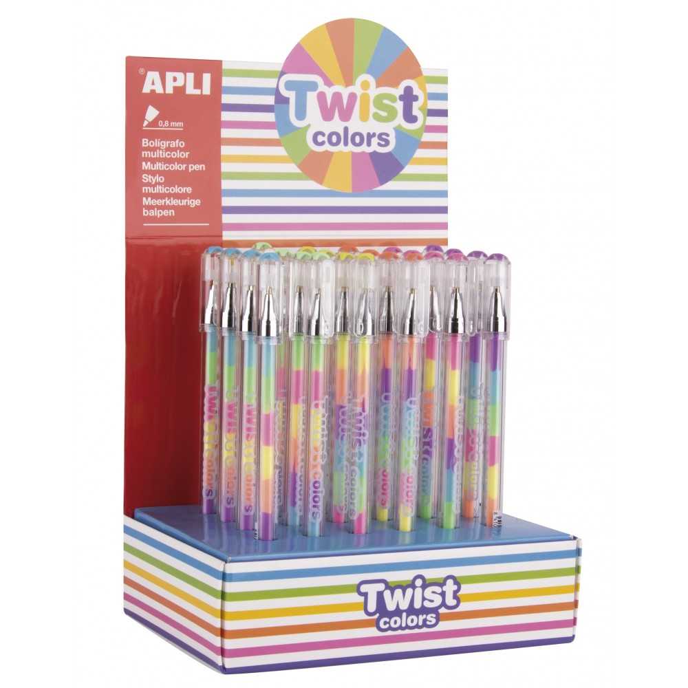 Bolígrafo Twist Color Pen Apli 17498