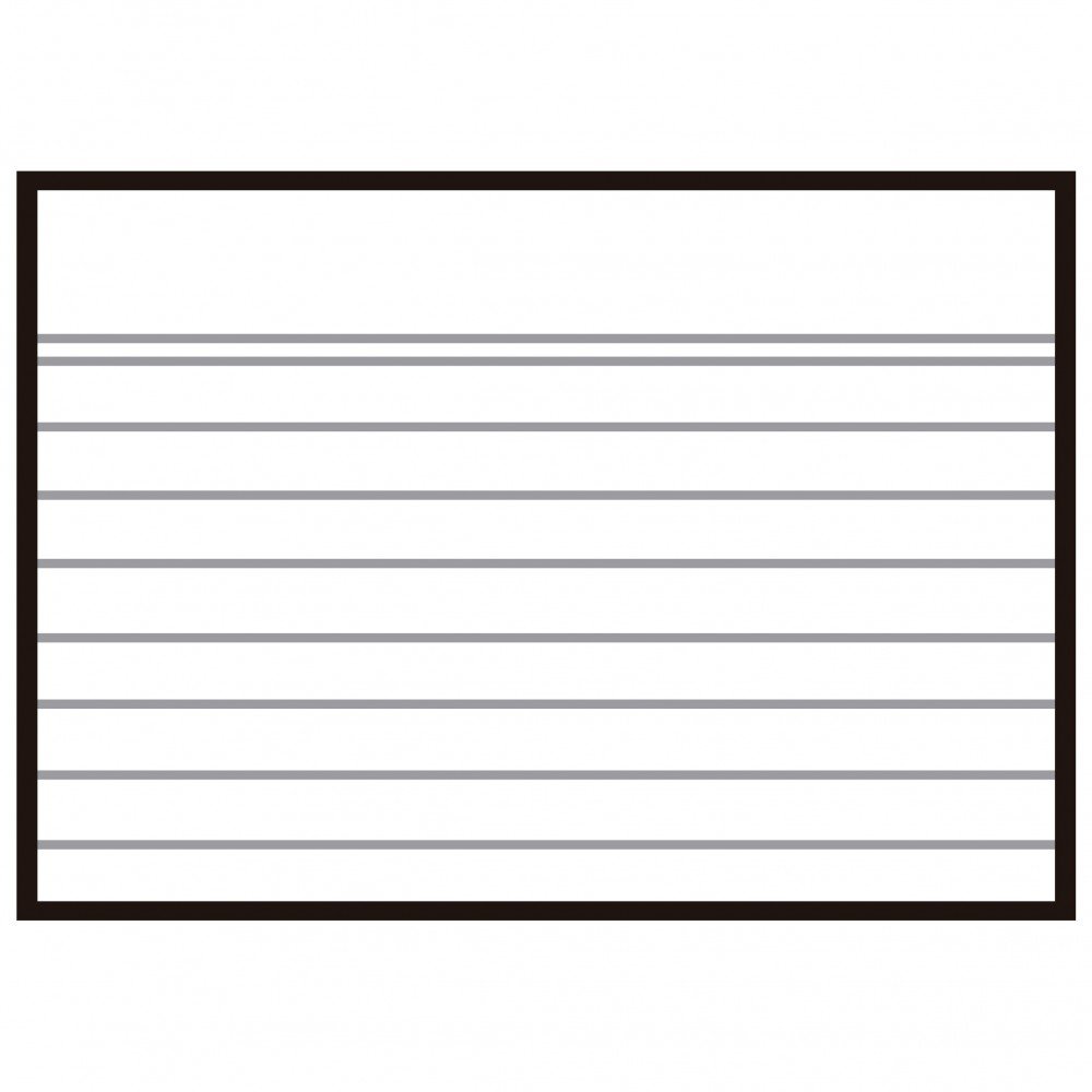 Fichas de Cartulina Rayadas Color Blanco 65x95 mm Apli 13257