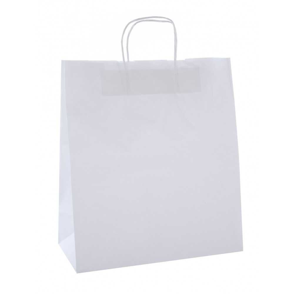 50 Bolsas Kraft Blanco 32x16x39 cm Apli 101650