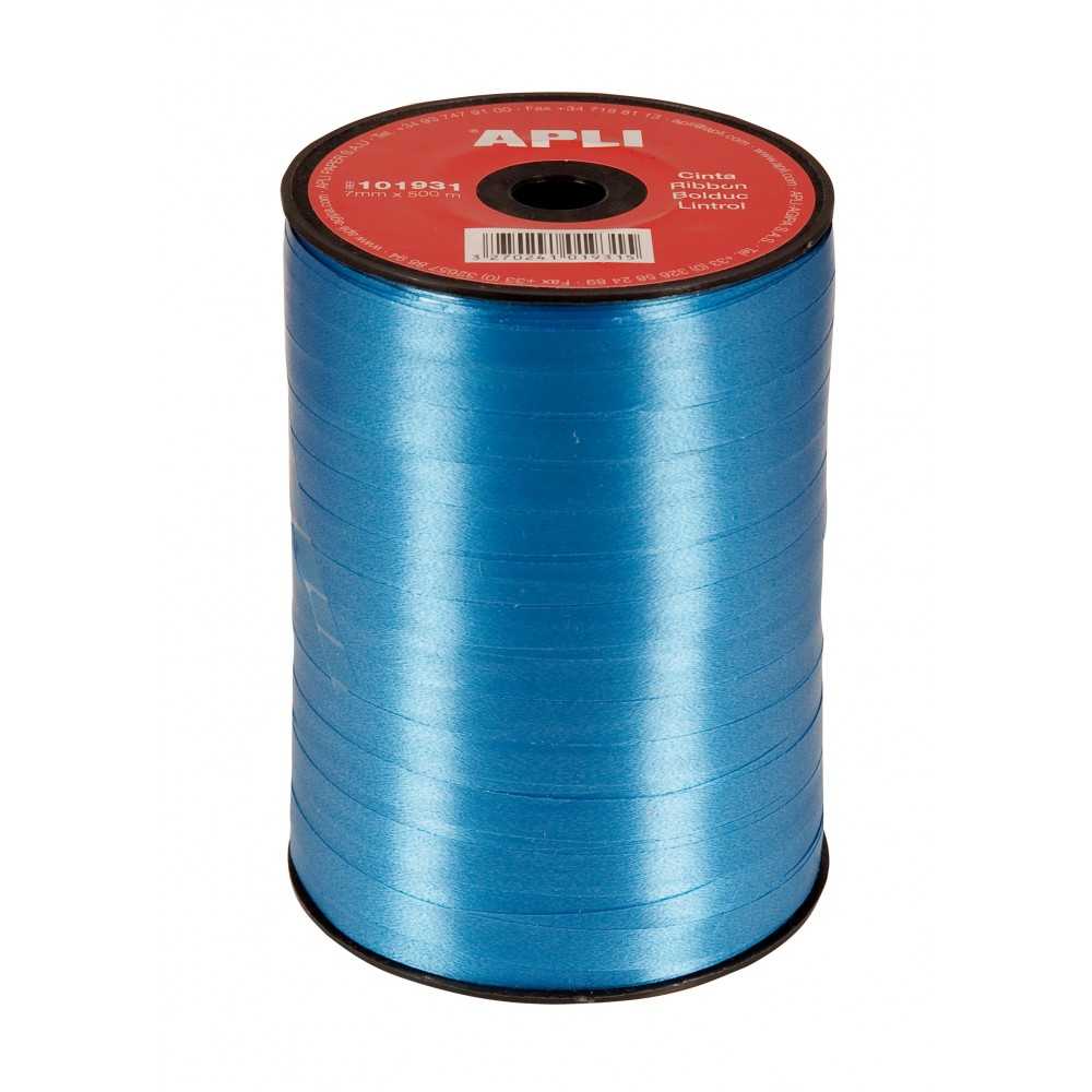 Cinta de Regalo Color Azul 7mm x 500m Apli 101931 Compraetiquetas