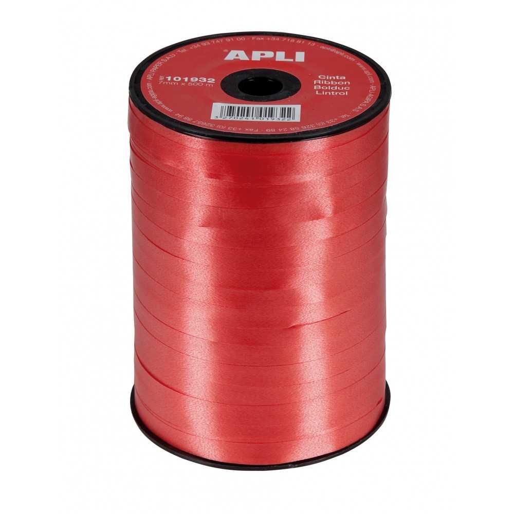 Cinta de Regalo Color Rojo 7mm x 250m Apli 101932