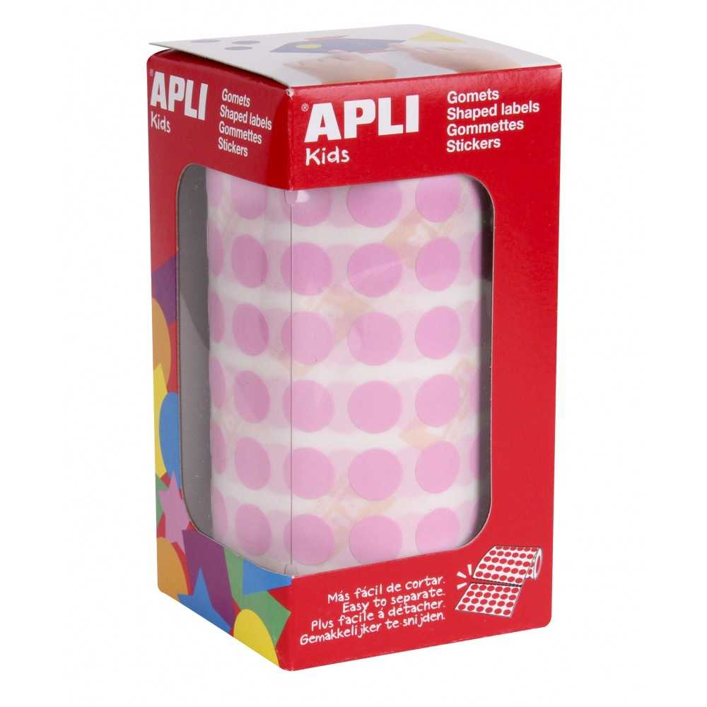 Apli 11479 Rollo Gomets Redondos Rosas Ø10.5 mm