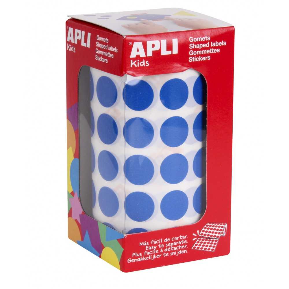 Apli 04856 Rollo Gomets Redondos Azules ø15 mm