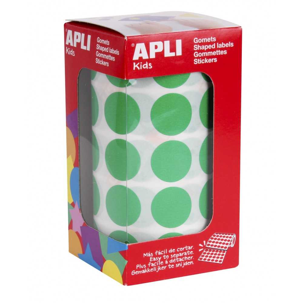 Apli 04862 Rollo Gomets Redondos Verdes  ø20 mm