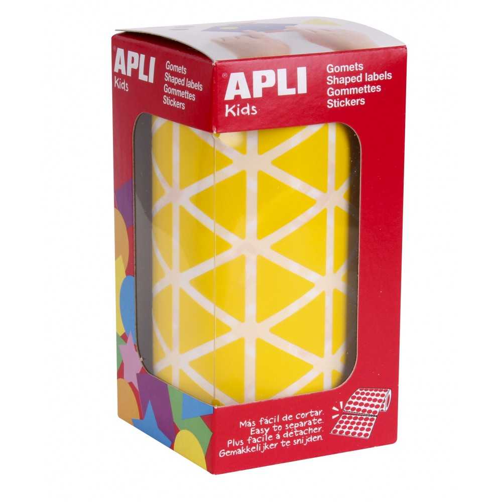 Apli 04867 Rollo Gomets Triangulares Amarillos 20x20x20 mm