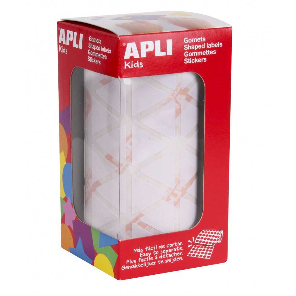 Apli 11906 Rollo Gomets Triangulares Blancos 20x20x20 mm