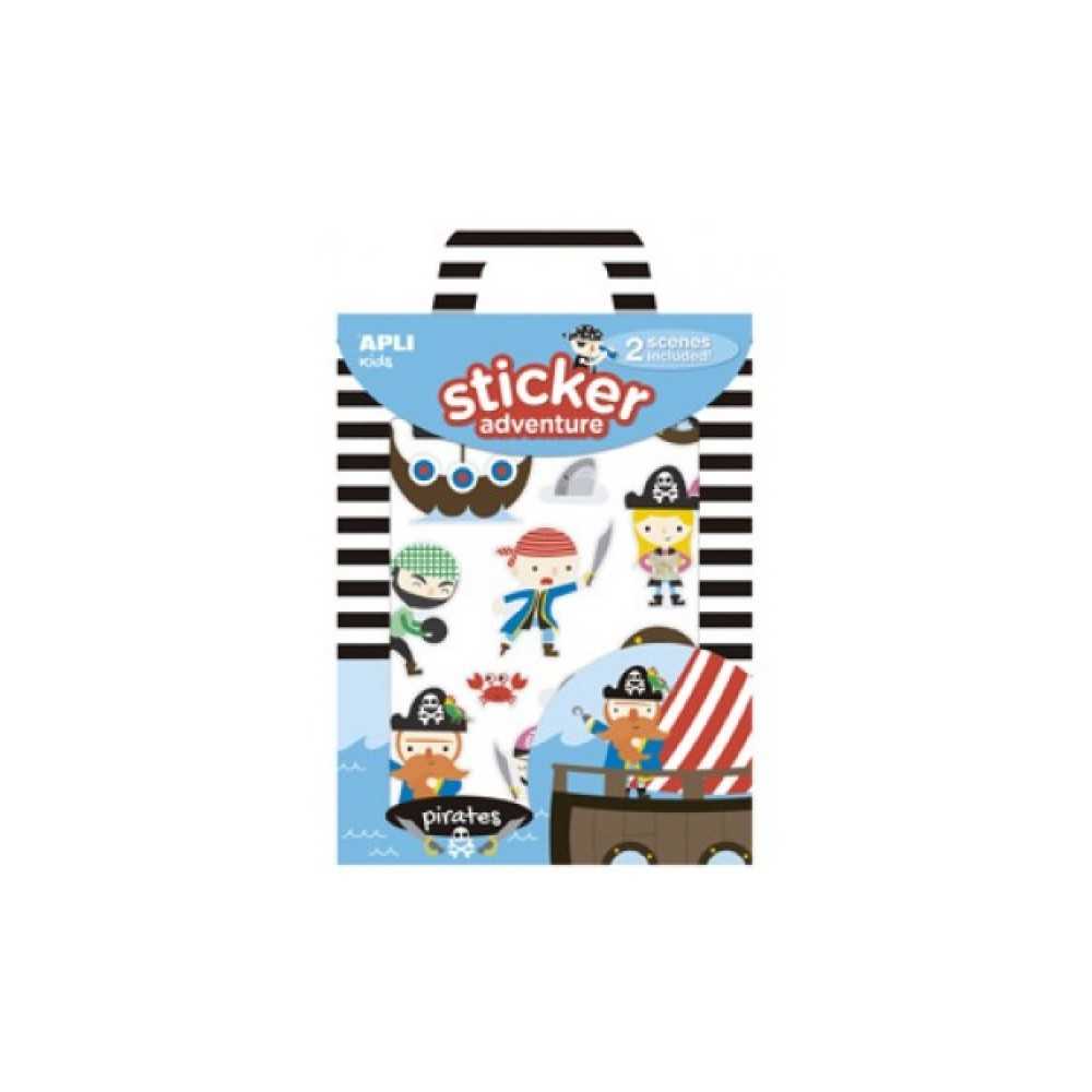Apli 15166 Juego Pegatinas Temática Piratas 2H