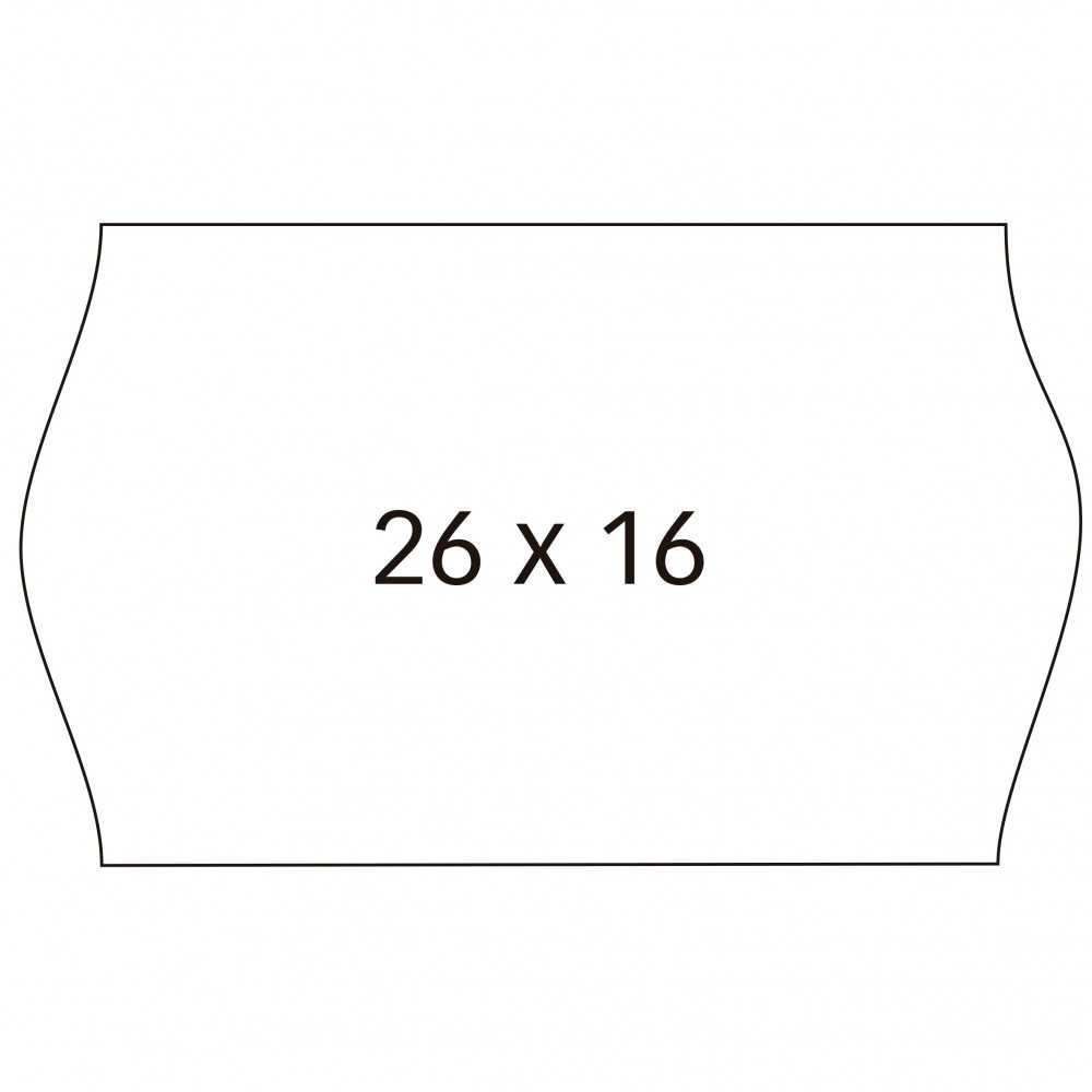 Etiquetas Blancas Etiquetadora Precio 26x16 mm Apli 100923