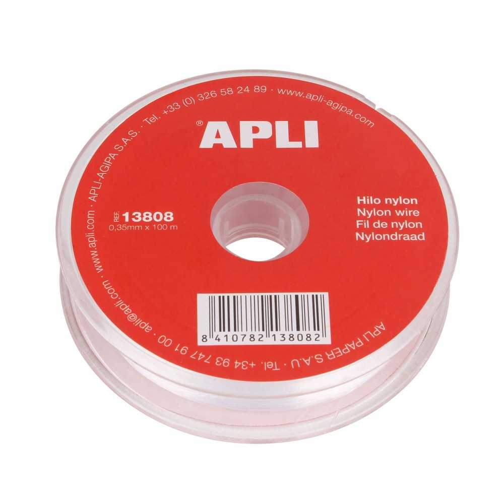 Bobina de Cuerda de Nylon Transparente Apli 13808