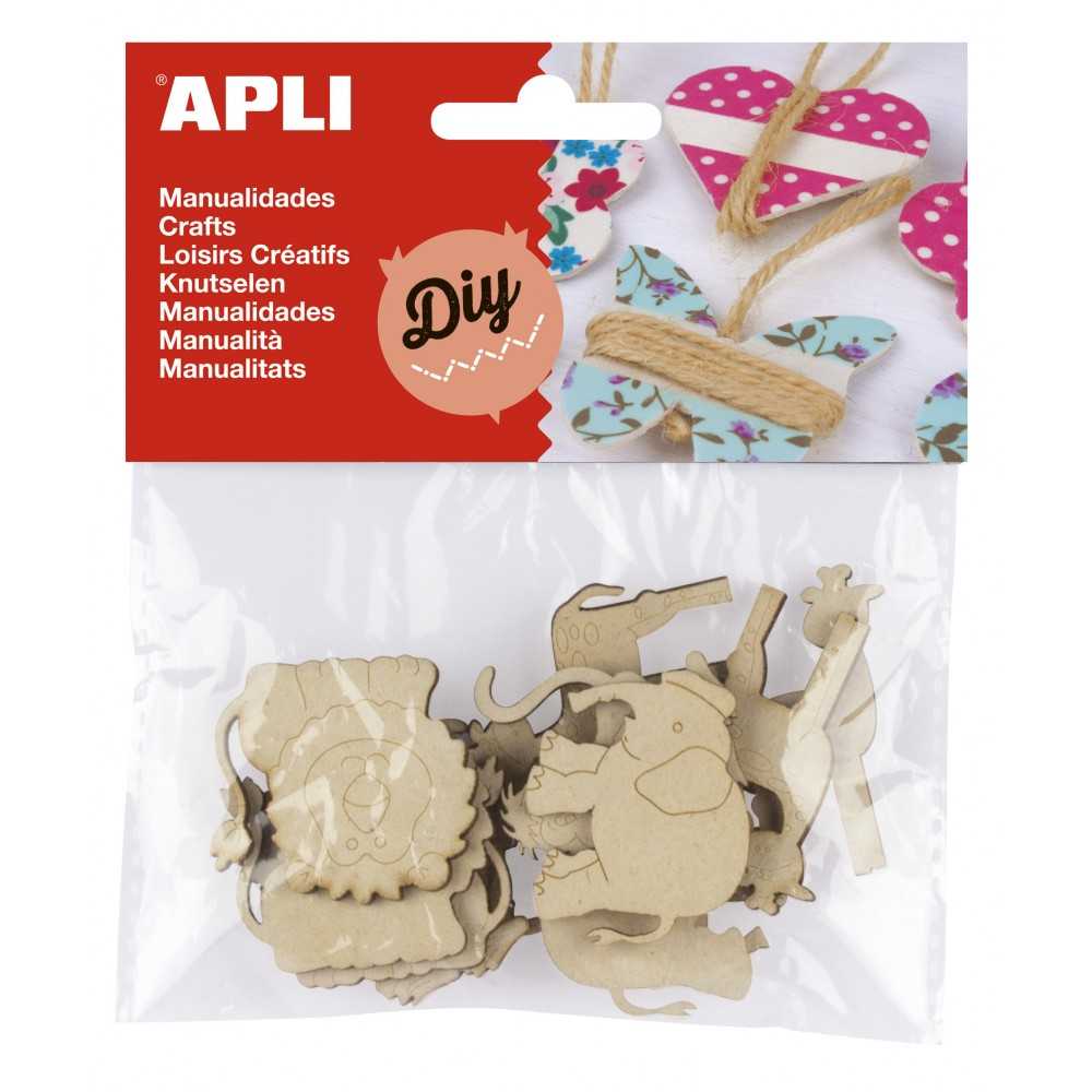 12 Maderitas Forma de Animales Para Decorar Apli 14800 Compraetiquetas