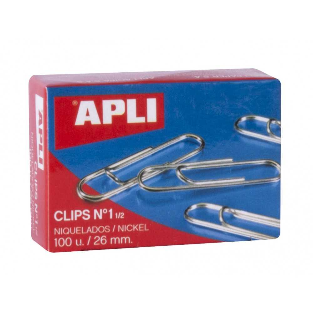 Caja de Clips Niquelados N.º1 26 mm Apli 11710