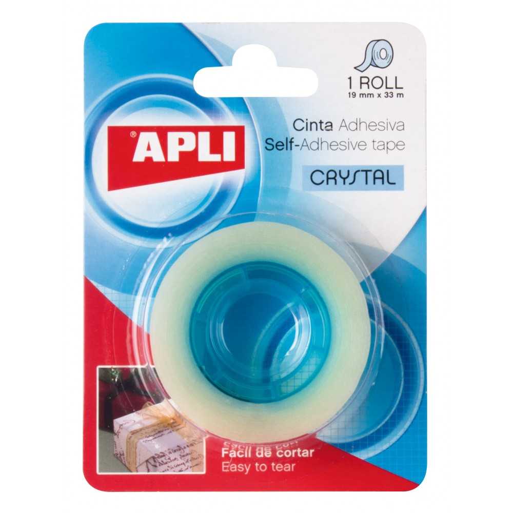 Cinta Adhesiva Acabado Cristal 19 mm x 33 m Apli 11167