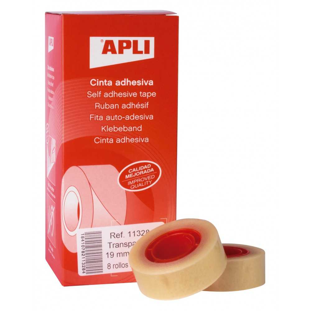 Rollo Cinta Adhesiva Transparente 19mm x 33m Apli 11328