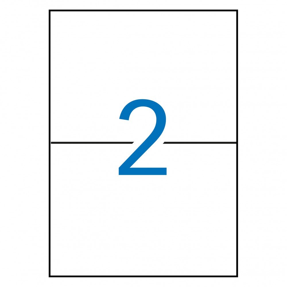 Apli 01243 Etiquetas Blancas Cantos Rectos 210x148 mm 200H