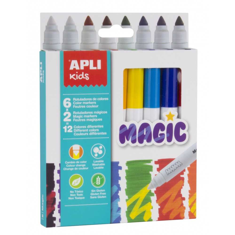 Caja Rotuladores Escolares Magic Apli 16808